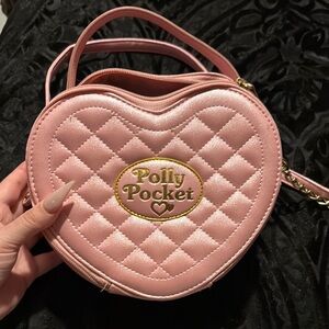 Polly Pocket Heart-Shaped Quilted Bag